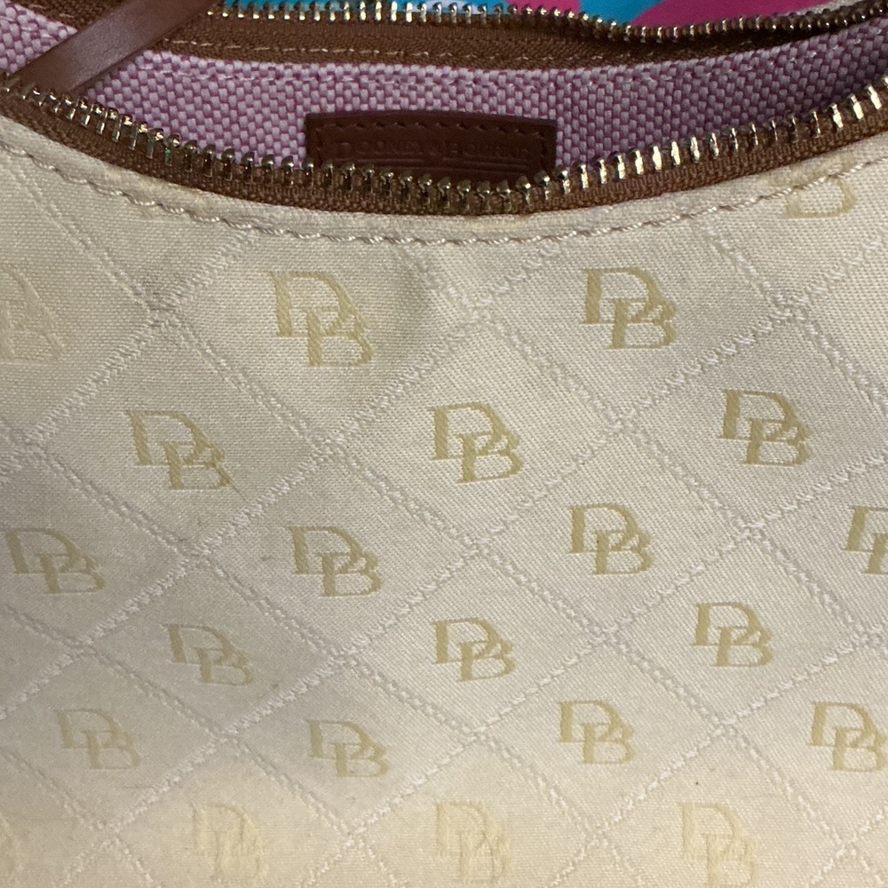 Dooney & Bourke Tan and Brown Hobo Bag NWT - Picture 2 of 4